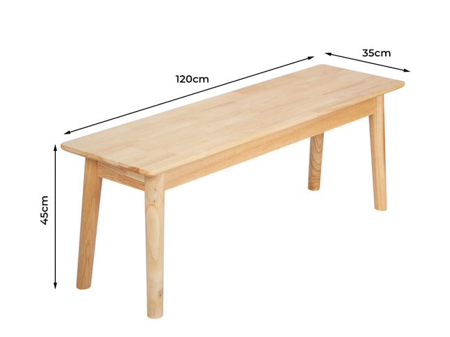 Levede 1XDining Chairs Bench Chair Seat Nature-1973194075159007234