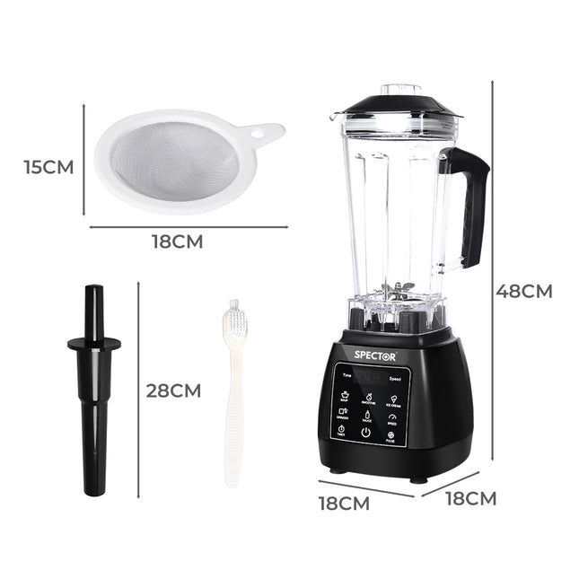 Spector 2L Commercial Blender Mixer Black-1954802899464884226