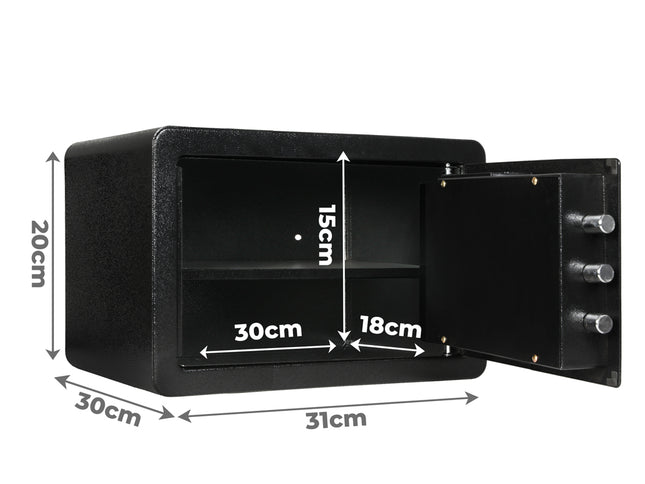 8.1L Digital Security Safe Box Fingerprint Key Lock-1975420337466249218