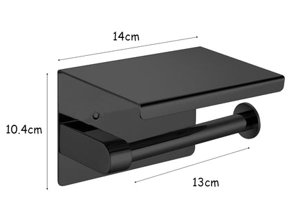 Toilet Paper Holder Roll Bath Tissue Black-1910113085692186626