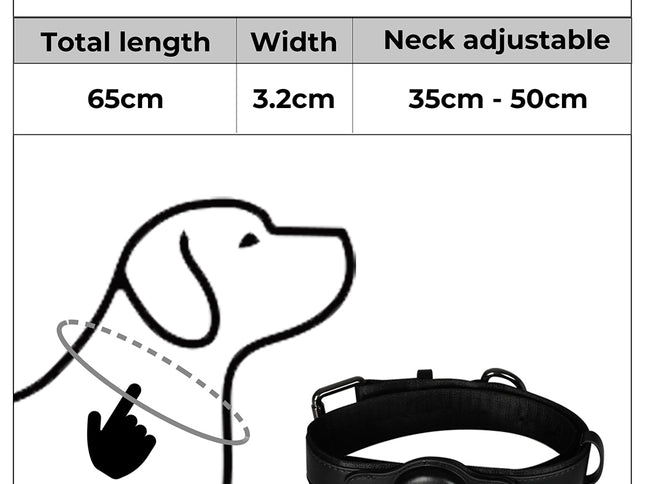 PaWz Bluetooth Pet Tracker Collar Dog Black-1864184548338831362