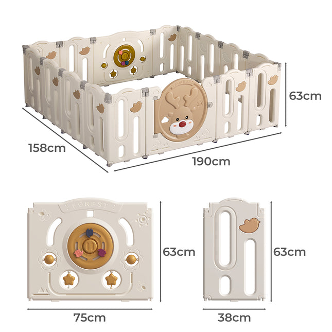BoPeep Kids Playpen Baby Safety Gate-1973193921295159298