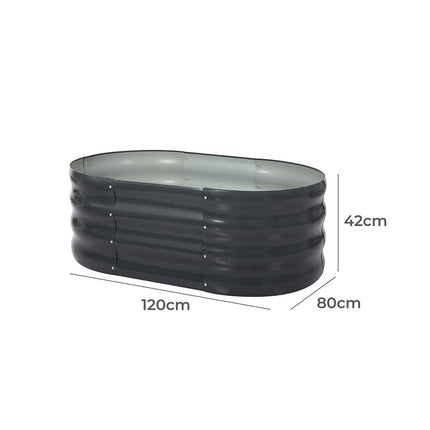 Lambu Garden Bed Planter Raised Coated 120x80x42cm-1973193867075391490