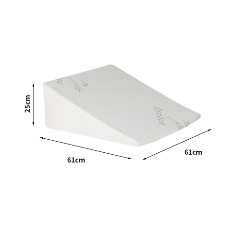 DreamZ Bedding Wedge Pillow Memory Foam White 25-1910113042285334530