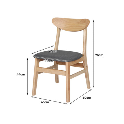 Levede 8xDining Chairs Kitchen Chair Nature-2006732724836110338
