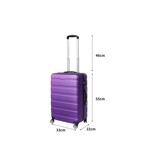 Slimbridge 20" Carry On Luggage Case Purple 20 inch-1864184364787699714