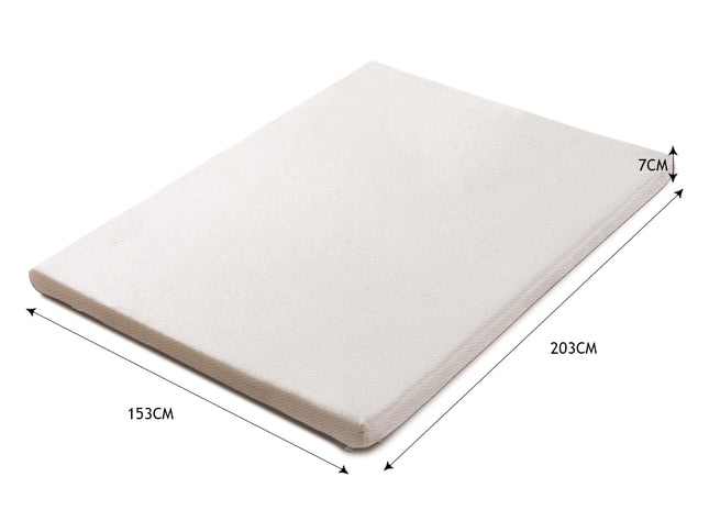 DreamZ 7cm Memory Foam Bed Mattress Queen-1910113030830690306