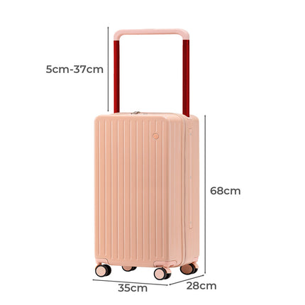 Slimbridge 26" Luggage Wide Handle Hard Case Pink-1975420323562131458