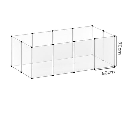 Pawz 12 Panels Guinea Pig Rabbit Puppy Playpen Fence-2011971117920686082