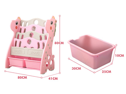 BoPeep Kids Bookshelf Bookcase Magazine Pink-1919892917498023938