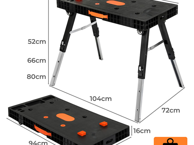 Traderight 5-in-1 Work Table Foldable Workbench 400kg-1975420343598321666