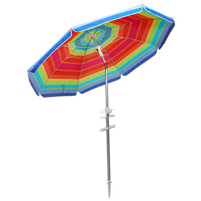 Mountview 2.2M Outdoor Beach Umbrellas Sand Colorful-1973193500015071233