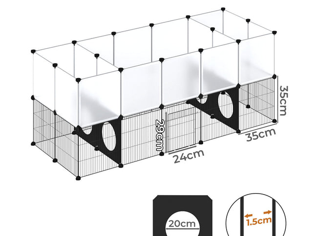 Pawz Guinea Pig Playpen Rabbit Cage Small Animal Fence-2011971117748719618