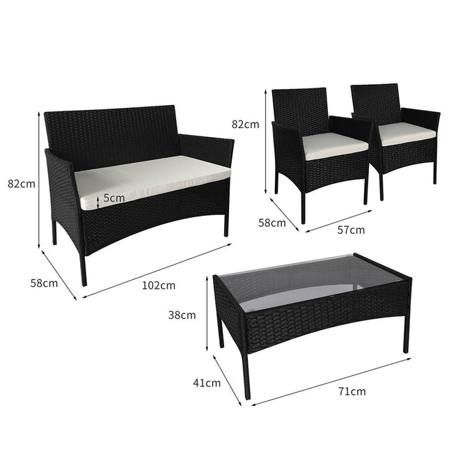 Levede 4PCS Outdoor Furniture Setting-1975420434157539330