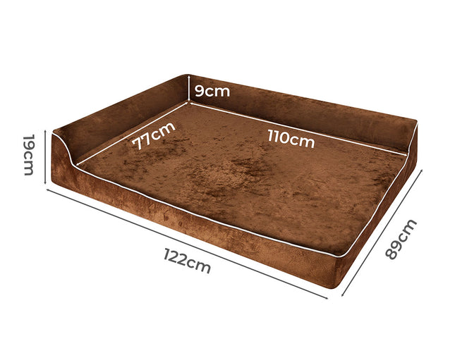 Pawz Orthopedic Dog Bed XXL Coffee-1910112254171418626