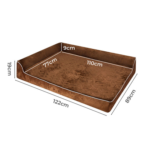 Pawz Orthopedic Dog Bed XXL Coffee-1910112254171418626