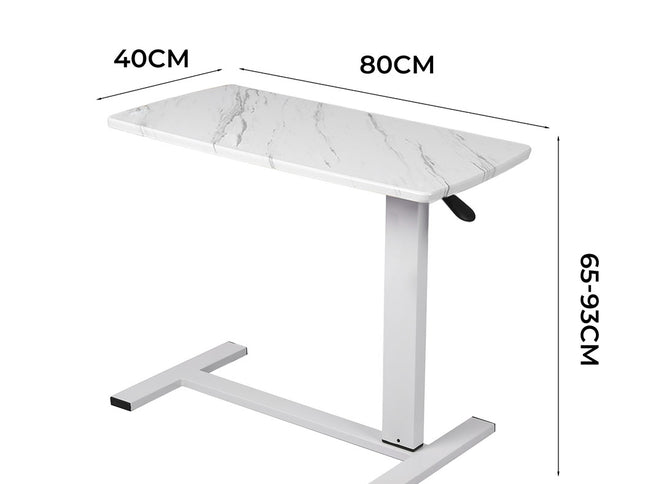 Levede Standing Desk Sofa Bed Side Table White No Slots-1973193835366453250