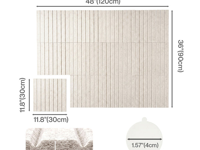 Levede Cork Boards Alternative 12Pcs 30cmx30cm Felt Bulletin Board Tiles Coustic-2050059005925134338