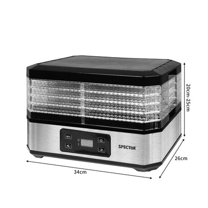 Spector Food Dehydrators Stainless Steel-1973193933592858626