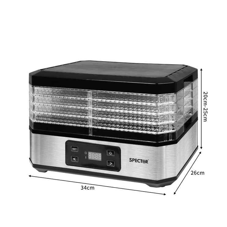 Spector Food Dehydrators Stainless Steel-1973193933592858626