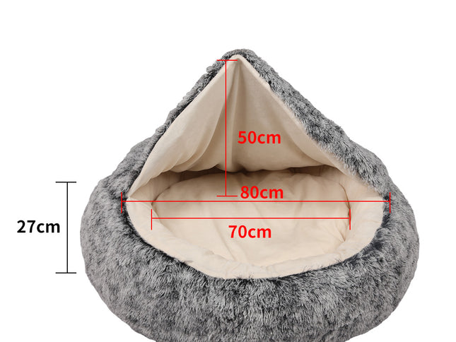 PaWz Pet Dog Calming Bed Warm Soft Plush XL X-Large-1864184528734654466