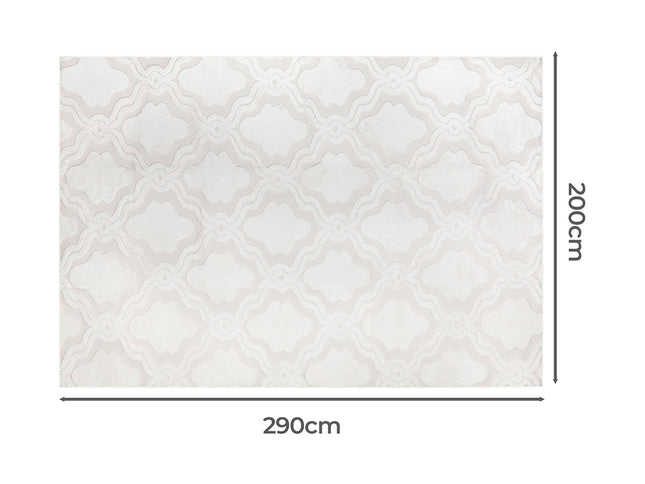 Marlow Floor Rugs Soft Shaggy 10mm Pile 200x290-1973193451700883458
