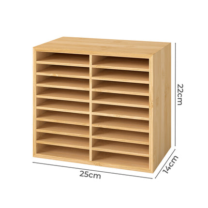 Levede Bamboo Marker Organizer Large Capacity Holder-1973193604943974402