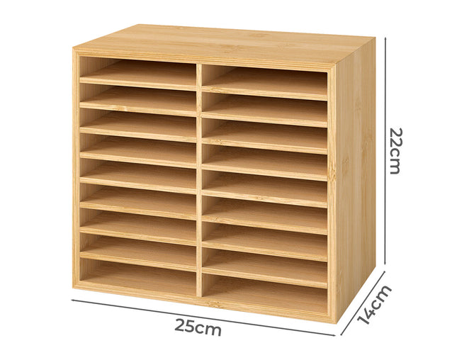 Levede Bamboo Marker Organizer Large Capacity Holder-1973193604943974402