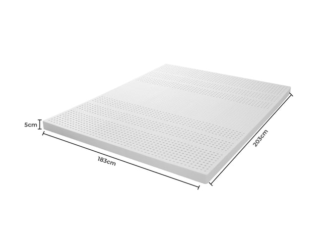 DreamZ Latex Mattress Topper King Natural-1973193981219180546