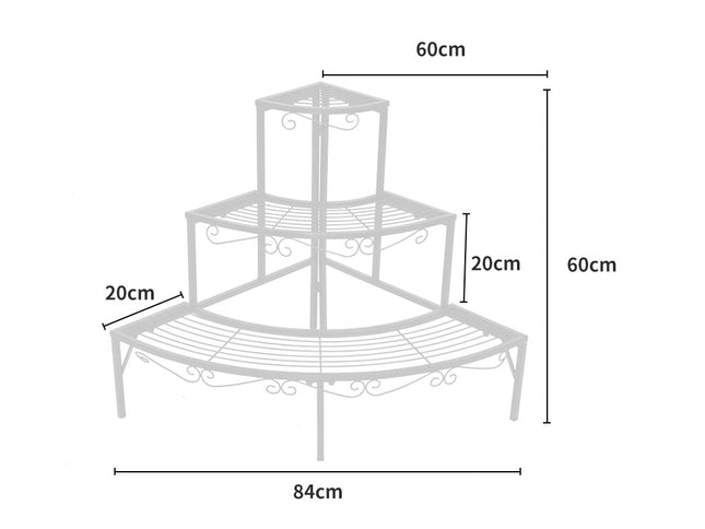 Levede Plant Stand Outdoor Indoor Metal-1894516823420964866