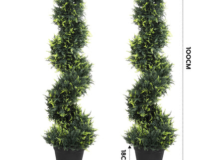Lambu Artificial Spiral Cedar Tree-1910112266875965442