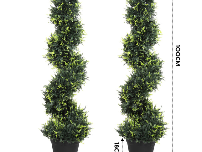 Lambu Artificial Spiral Cedar Tree-1910112266875965442