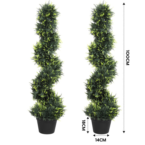 Lambu Artificial Spiral Cedar Tree-1910112266875965442