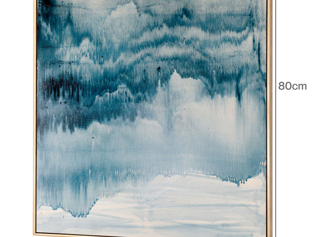 Yezi  Wall Art Canvas Modern Abstract 80×80cm Framed Artwork Home Office Decor-2050059007254728706