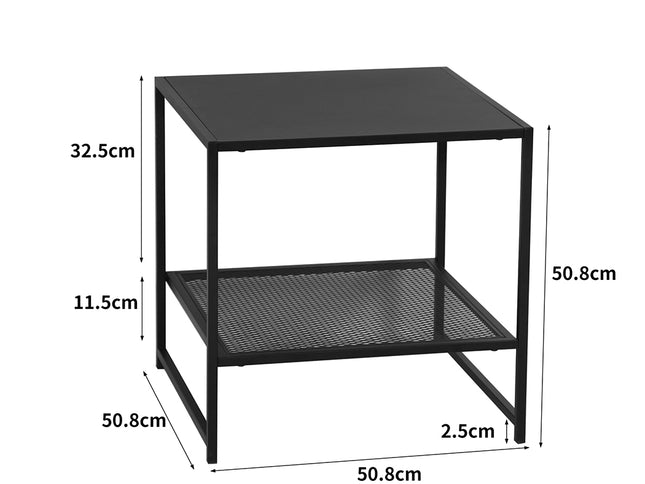 Levede Side Table Sofa End Table Open-1975420494480019458