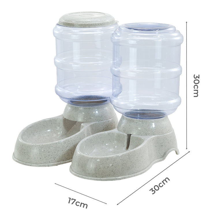 Pawz Automatic Pet Feeder Water Dispenser Set 3.5L-2006733420360765442