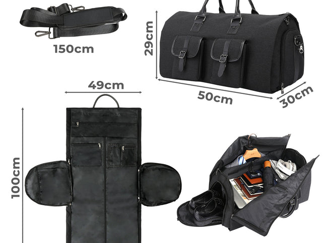 Slimbridge Carry On Garment Bag  2 In 1 Suit Bag-1973193506830815234
