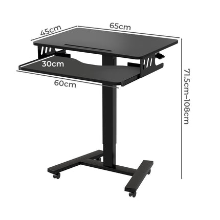 Levede Mobile Standing Desk Adjustable Height Table-2011971109720821762