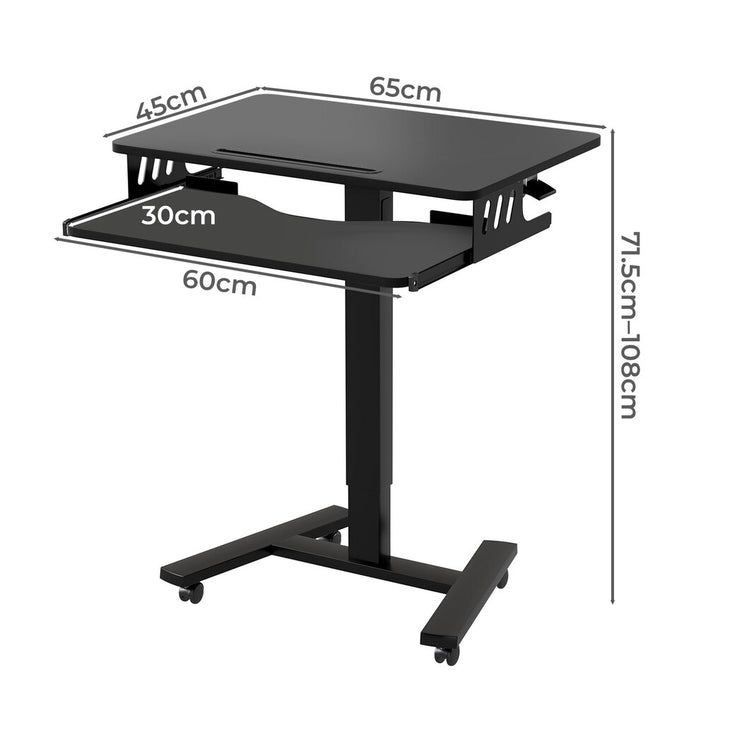 Levede Mobile Standing Desk Adjustable Height Table-2011971109720821762