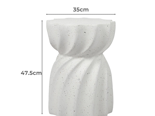 Levede Side Table End Terrazzo Hourglass-1942353404953235458
