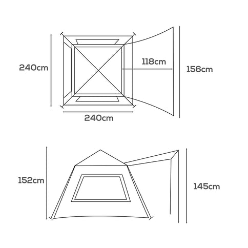Mountview Instant Pop up Camping Tent-1894516812083761154