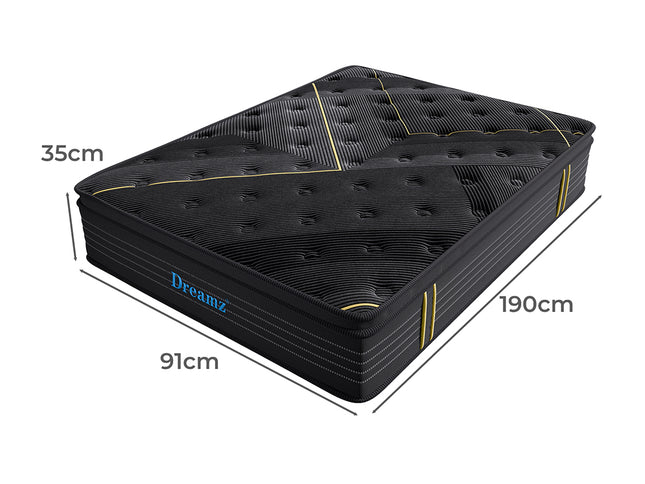 Dreamz Spring Mattress Bamboo Euro Top Single-1973193974806089730