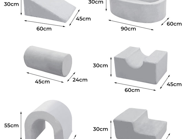 Bopeep Kids Foam Blocks Play Set Pit Climb Crawl Slide Soft Toddlers Toys Indoor-1954802414863388674