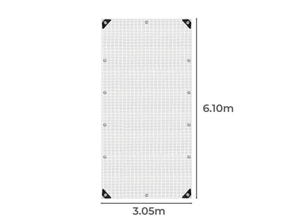 Manan Tarp Tarpaulin 200GSM Camping 3.05mx6.1m-1864184736356896770