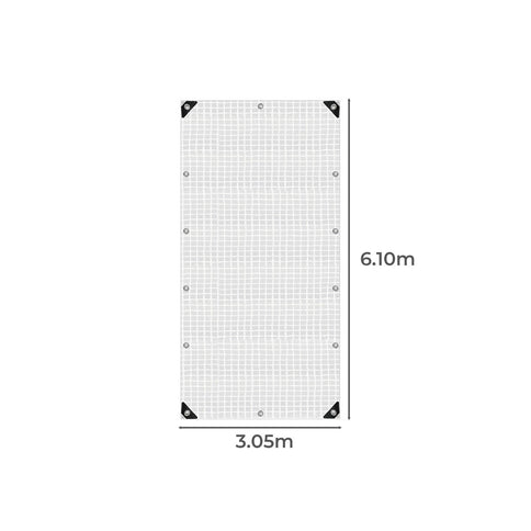 Manan Tarp Tarpaulin 200GSM Camping 3.05mx6.1m-1864184736356896770