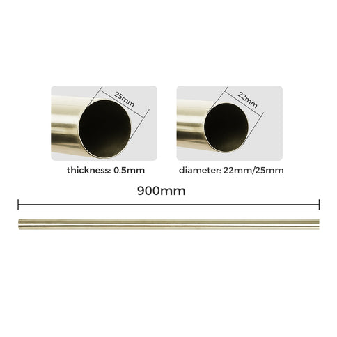 Marlow Curtain Rod Steel Quiet Rail Pole Set-1910112208600305666