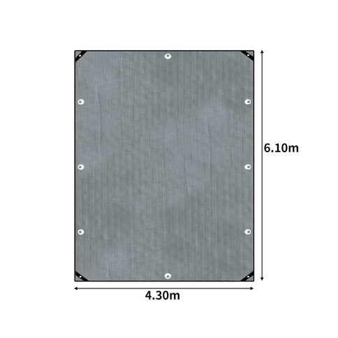 Manan Tarp Tarpaulin 200GSM Camping 4.3mx6.1m-1864184735216046082