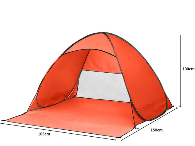 Mountview Pop Up Beach Tent Caming Portable Orange-1864184678626496514