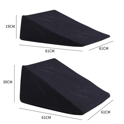 Cool Gel Memory Foam Bed Wedge Pillow-1910112236811194370