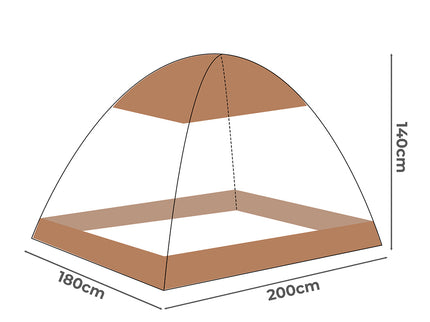 Dreamz Mosquito Bed Nets Foldable Canopy King-1864184402792288258